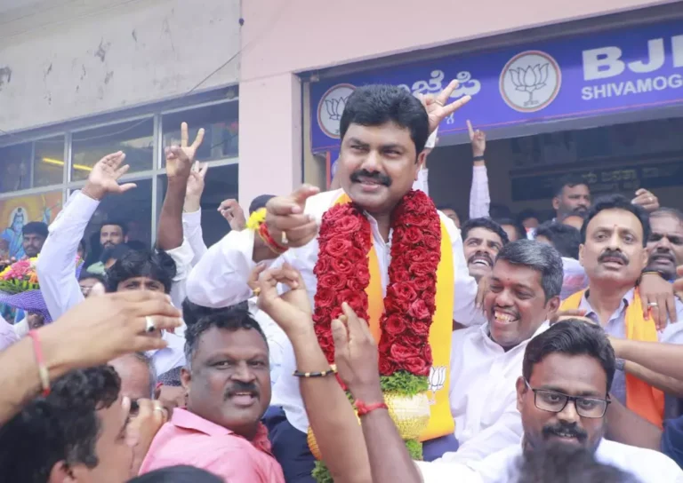 ಮಲೆನಾಡಲ್ಲಿ ಮುಂದುವರೆದ ಬಿಜೆಪಿ ಪ್ರಾಬಲ್ಯ | ನಾಲ್ಕನೇ ಬಾರಿ ಸಂಸತ್ ಪ್ರವೇಶಿಸಿದ ಬಿ.ವೈ.ರಾಘವೇಂದ್ರ