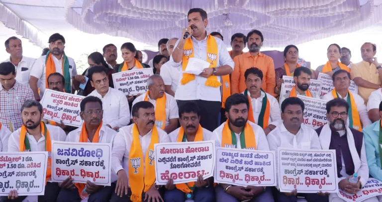 ಜನವಿರೋಧಿ ನಿರ್ಧಾರ ಹಿಂಪಡೆಯುವವರೆಗೆ ಬಿಜೆಪಿ ಹೋರಾಟ: ಬಿ.ವೈ.ವಿಜಯೇಂದ್ರ