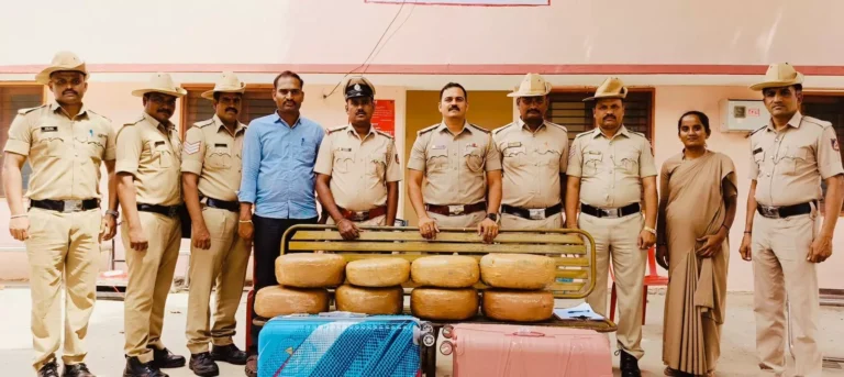 ದಾವಣಗೆರೆ: ರೈಲಿನಲ್ಲಿ 34 ಲಕ್ಷ ರೂ. ಮೌಲ್ಯದ ಗಾಂಜಾ ವಶ
