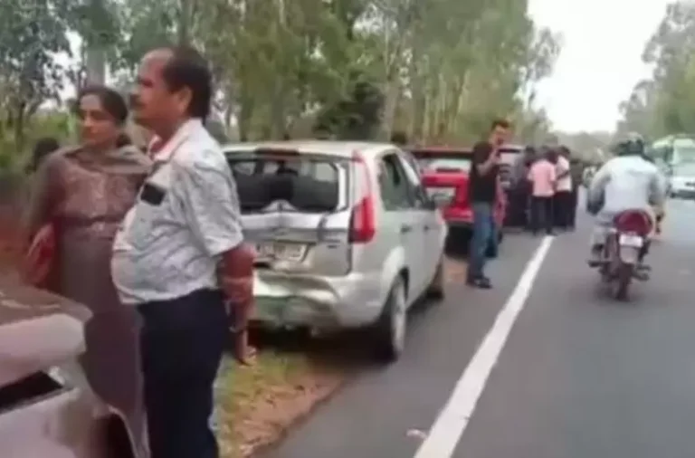 ಮೈಸೂರಿನಲ್ಲಿ ಸರಣಿ ಅಪಘಾತ : ಆರು ಕಾರುಗಳು ಜಖಂ