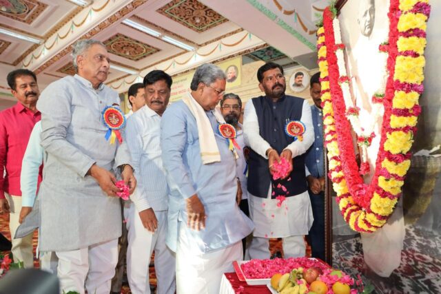 Posthumous recommendation for Bharat Ratna to Devaraja Arasu: CM Siddaramaiah