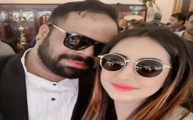 Rahul Tonse, also known as Rahul Shetty, is pictured with his friend, actress Sanjana Galrani, during a time of joy and camaraderie. Rahul Tonse, also known as Rahul Shetty, is pictured with his friend, actress Sanjana Galrani, during a time of joy and camaraderie.