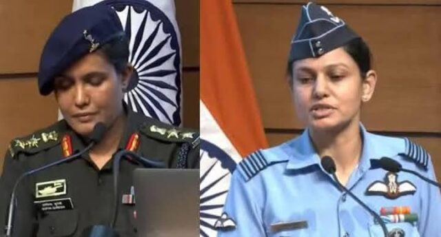 Colonel Sophia Qureshi and Wing Commander Vyomika Singh