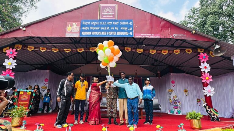 54th KVS National Level Kabaddi Games started at Bangalore PM SHRI KV MEG with great patriotism