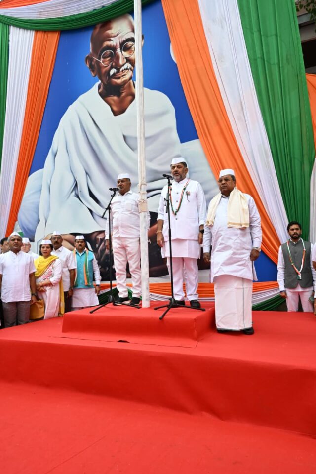 DK Shivakumar calls for five pledges: Protect democracy, uphold the constitution, protect the electoral system, oppose tax inequality, fight to eliminate dictatorship