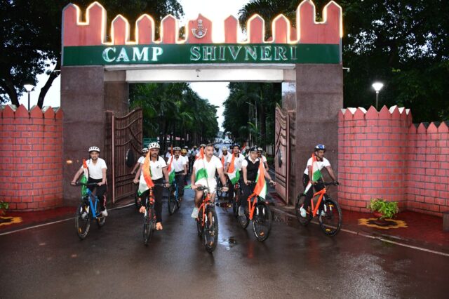 Belgaum Maratha Light Infantry Regimental Centre celebrates 79th Independence Day with 'Tiranga' cycle rally, run, yatra