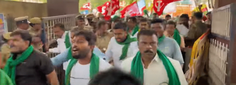 Farmers strongly oppose KIADB land acquisition in Anekal, massive protest against plan to acquire 2,000 acres of land