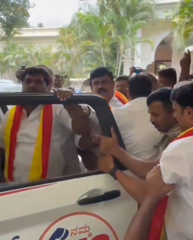 Protest against Hindi imposition at Bengaluru's Taj West End Hotel – 41 Karave activists sent to 14-day judicial custody