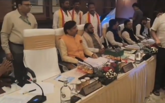 Protest against Hindi imposition at Bengaluru's Taj West End Hotel – 41 Karave activists sent to 14-day judicial custody