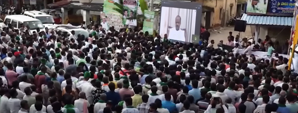 Bidadi Greater Bangalore Township opposition movement intensified: Farmers say “Land will not be given”, Nikhil Kumaraswamy warns of march, HD Kumaraswamy lashes out at DK Shivakumar