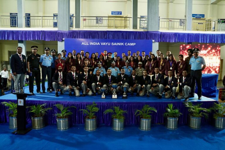 Bengaluru: NCC Karnataka-Goa Directorate has won the Air Force Trophy for the third consecutive time at the country's premier Air Force NCC camp, the All India Vayu Sainik Camp (AIVSC-2025). The camp was held at Air Force Station Jalahalli in a grand manner.
