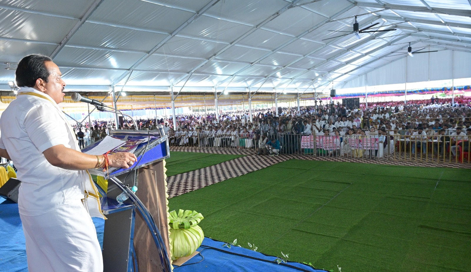 MLAs apologize after confusion at Puttur Diwali gift program — “The crowd exceeded expectations,” says Ashok Kumar Rai