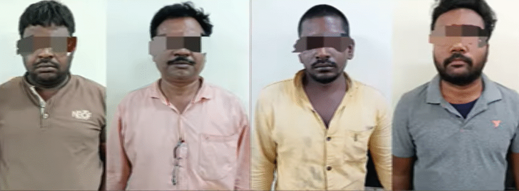 Sandalwood smuggling in 'Pushpa' style exposed: 750 kg of sandalwood found under onion sack, four arrested