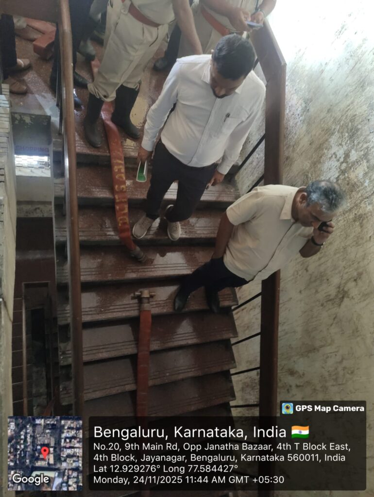 Short circuit fire in Jayanagar commercial complex: Committee formed to investigate, power cut to building, shops temporarily closed