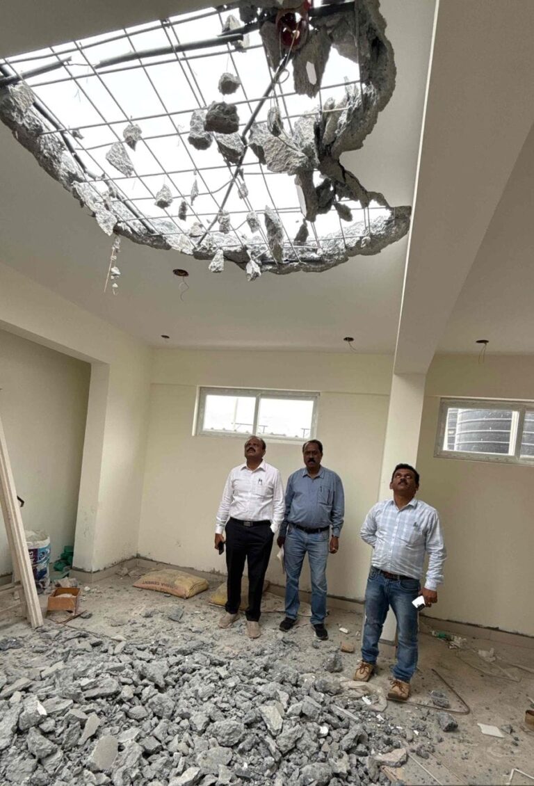 Removal of additional portion of building constructed contrary to plan approval underway — Commissioner D.S. Ramesh