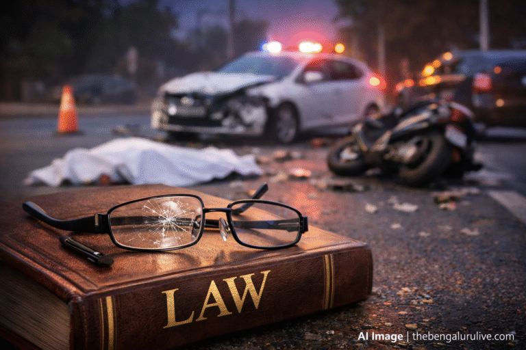 Fatal accident in Sanjayanagar: Senior lawyer dies, two injured