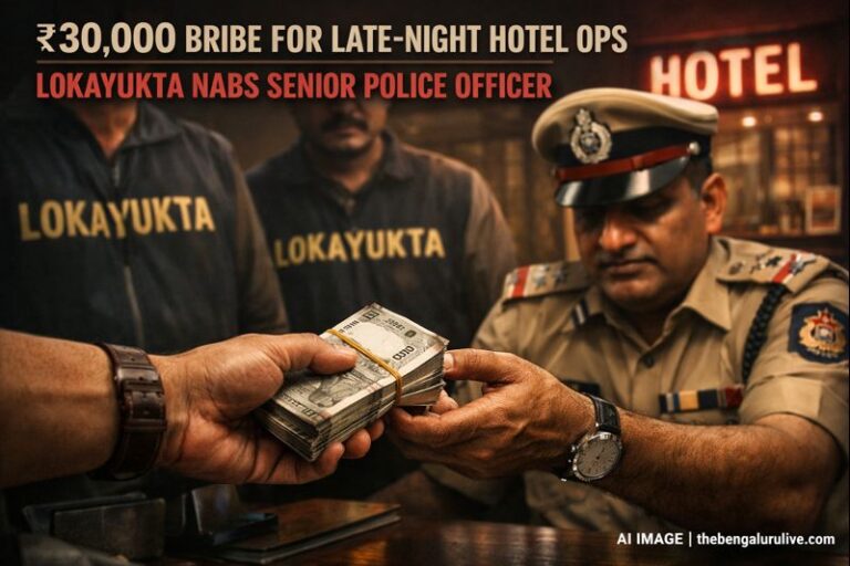 Malleshwaram ACP caught taking bribe for hotel night business