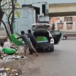 Garbage dumping caught on camera: Vehicle owner fined ₹5,000 for illegal garbage dumping in Saravajnanagar