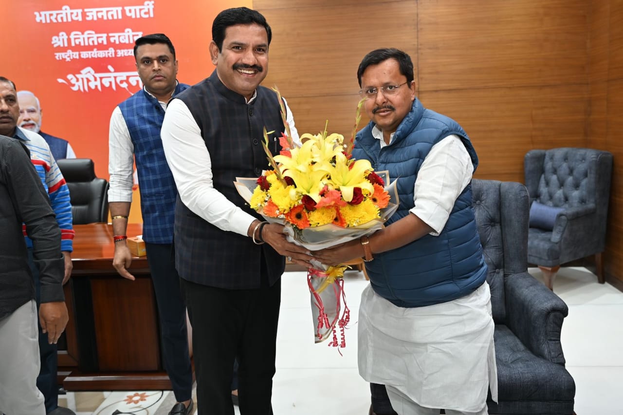 Vijayendra congratulates BJP's new national working president Nitin Nabeen