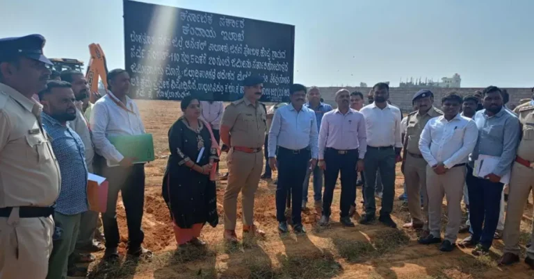 16.23 acres of government land worth ₹80.90 crore in Bengaluru urban district freed from illegal encroachment