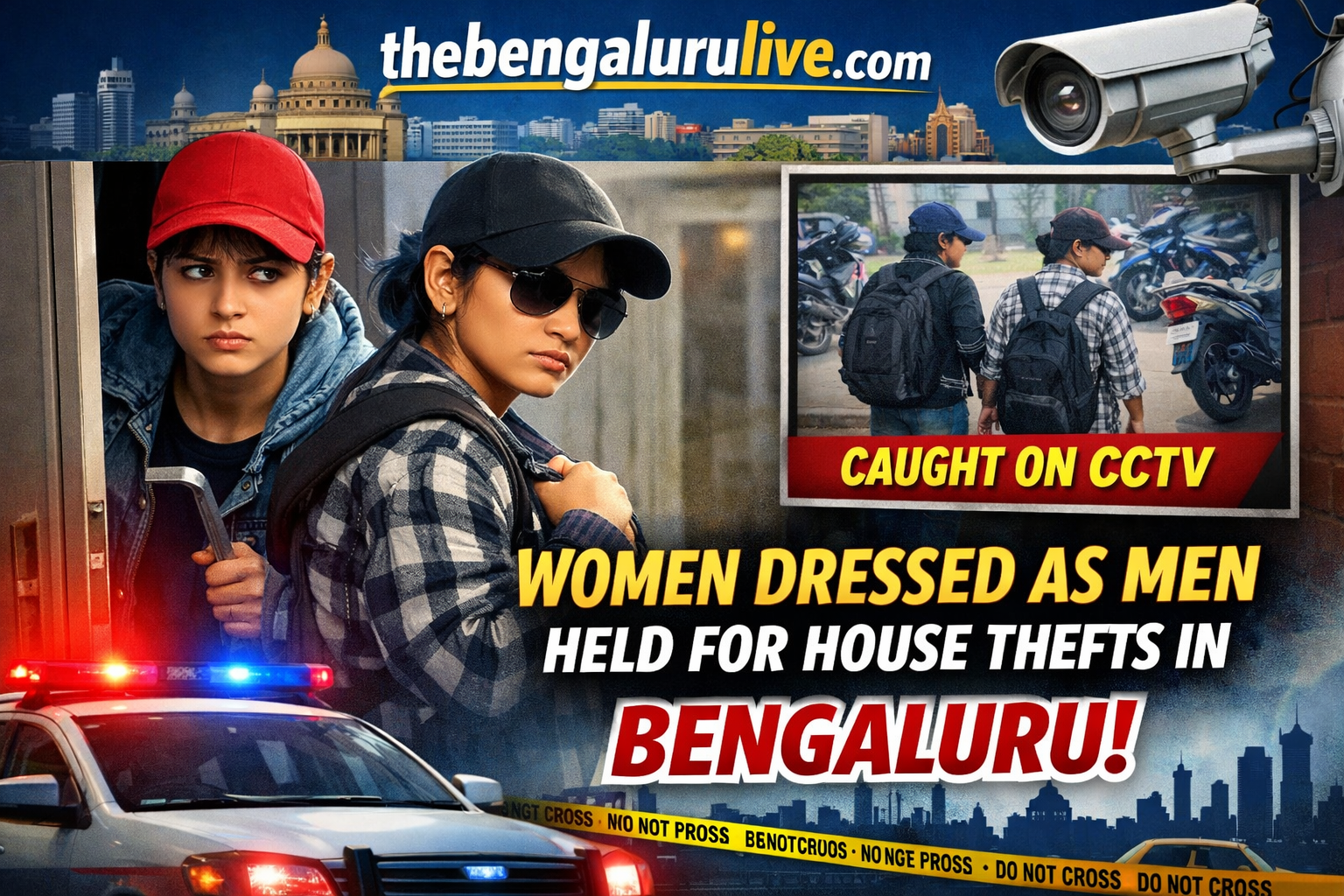 Bengaluru Crime: Two young women arrested for robbing houses in broad daylight, disguised as boys