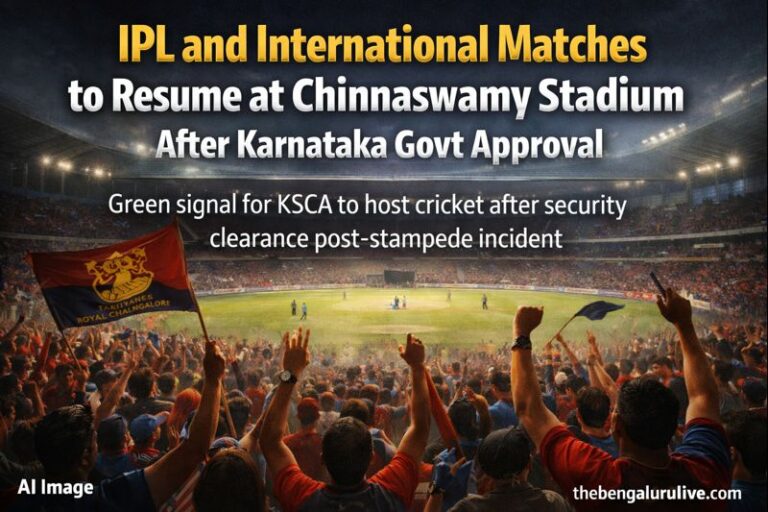 IPL gets green signal at Chinnaswamy Stadium: Karnataka government lifts ban