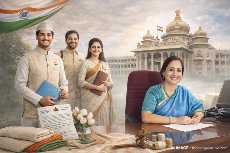 Government employees instructed to wear Khadi once a month: Karnataka government circular to promote Swadeshi spirit