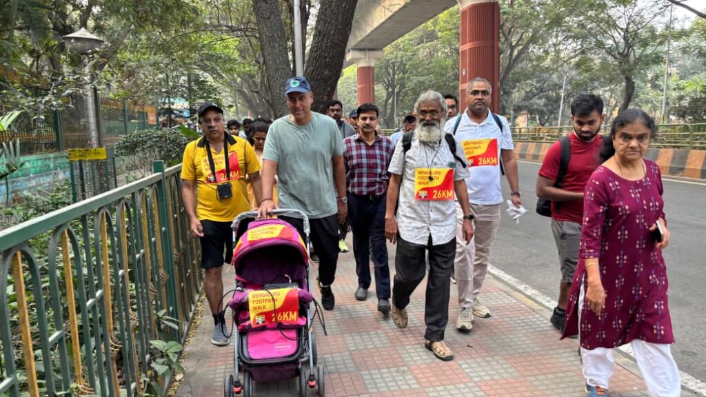 World record in Bengaluru on New Year's Day: 26 km of pedestrian footpath walk sends 'Walkable City' message