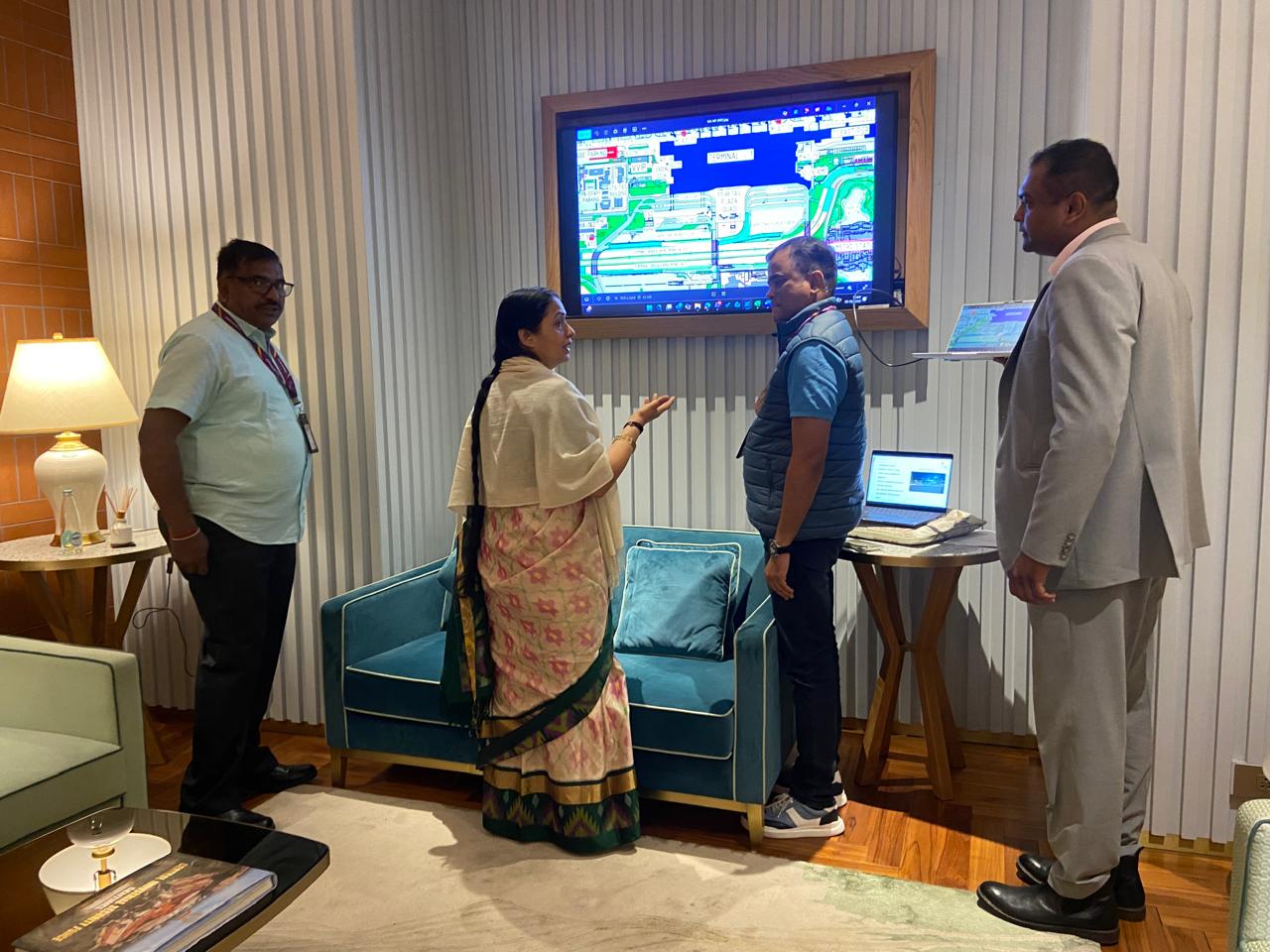 Chief Secretary Shalini Rajneesh inspects parking-pickup issues at Bengaluru International Airport