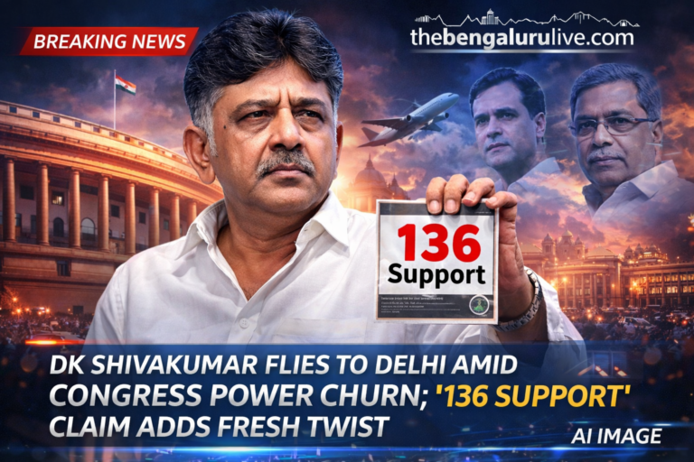 DK Shivakumar to Delhi, '136 support' remarks give new twist to Congress chair politics