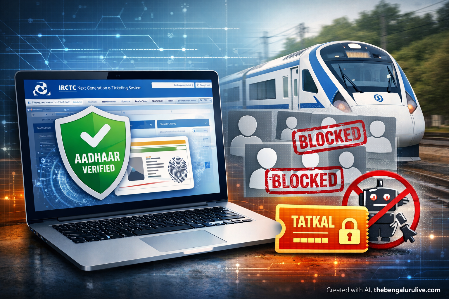 IRCTC takes strict action: 3.03 crore fake accounts blocked, Aadhaar mandatory for Tatkal