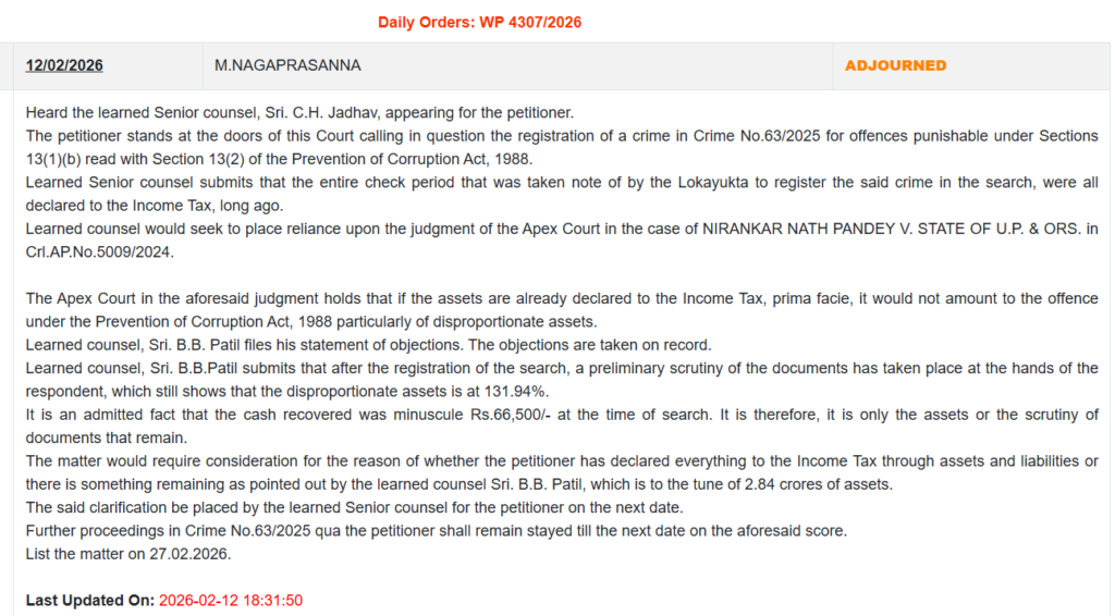 131.94% challenge to illegal assets charge: High Court relief to Sarfaraz Khan