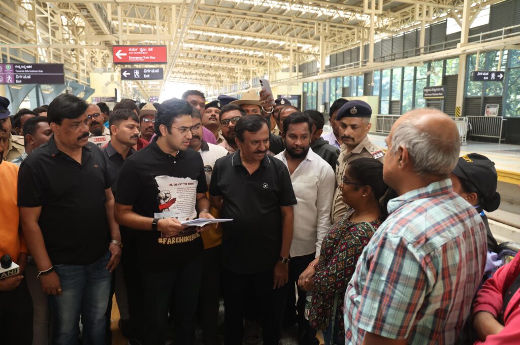 ‘Mr CM, Cut the Drama’: ‘A burden of ₹250 per day’: Tejaswi Surya warns against metro fare hike