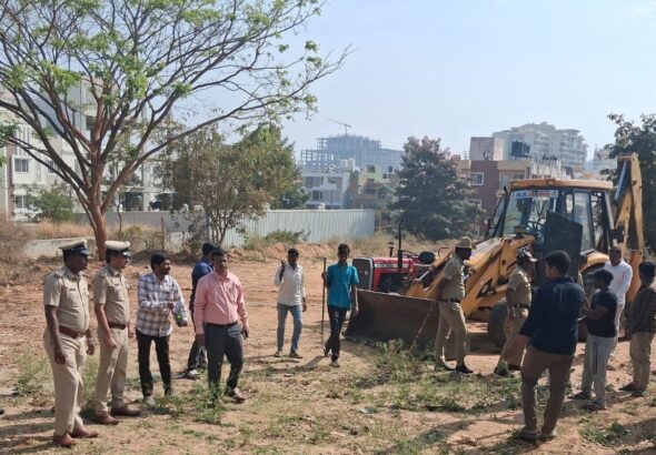Big action in Bengaluru South: Clearance of land grabs at Gubbalala Park