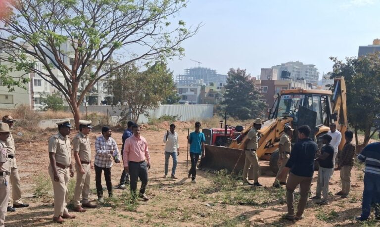Big action in Bengaluru South: Clearance of land grabs at Gubbalala Park