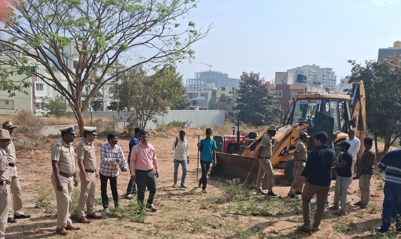 Big action in Bengaluru South: Clearance of land grabs at Gubbalala Park