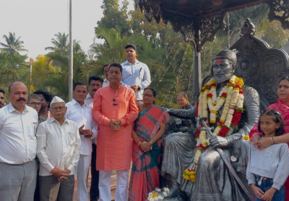394th birth anniversary of Chhatrapati Shivaji Maharaj celebrated in Belgaum; Demand for participation of Maratha community in government program