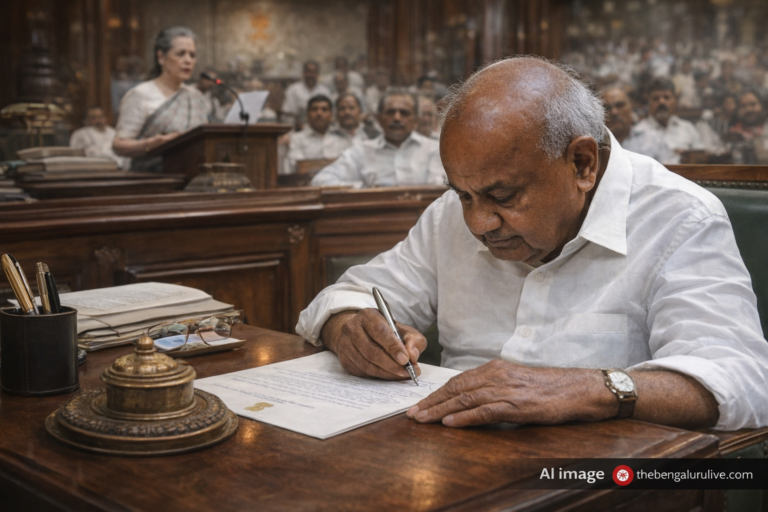 Former Prime Minister Deve Gowda writes to Sonia Gandhi: Deeply dissatisfied with the opposition's behavior