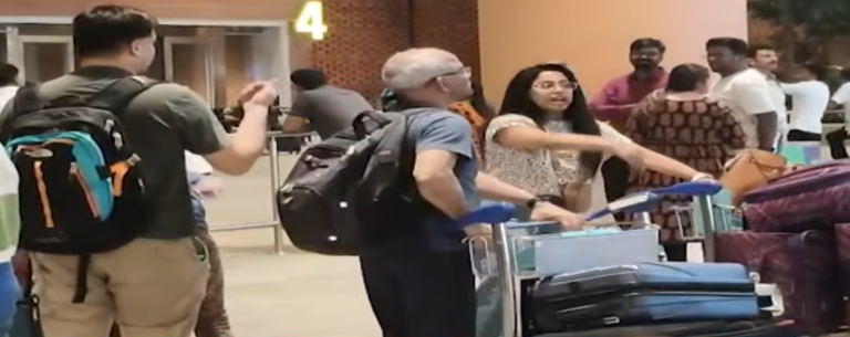 Missile threat, flight route changed: Kannadigas arrive safely in Bengaluru from Dubai