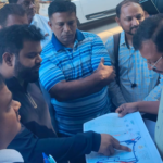 Bangalore North Municipal Corporation Commissioner inspects Banaswadi Lake site