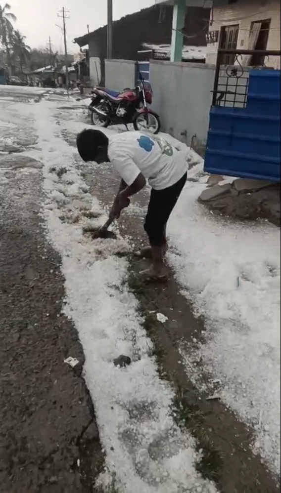 Sudden weather change: Thunderstorms, hailstorms in Karnataka