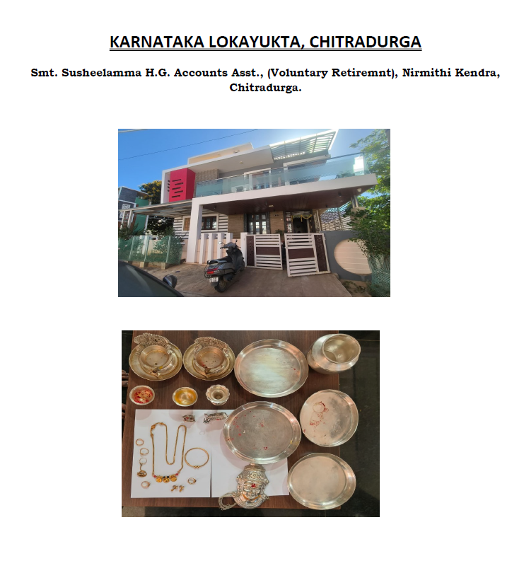 ಲೋಕಾಯುಕ್ತ ದಾಳಿ: 8 ಸರ್ಕಾರಿ ಅಧಿಕಾರಿಗಳ ವಿರುದ್ಧ DA ಪ್ರಕರಣಗಳಲ್ಲಿ ₹36.92 ಕೋಟಿ ಆಸ್ತಿ ಪತ್ತೆ
