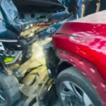 ಮದ್ಯಪಾನ ಮಾಡಿದ ಗ್ರಾಹಕರ ಟೆಸ್ಟ್ ಡ್ರೈವ್ ದುರಂತ: 4 ಕಾರುಗಳಿಗೆ ಹಾನಿ, ಪಾದಚಾರಿಗೆ ಗಂಭೀರ ಗಾಯ