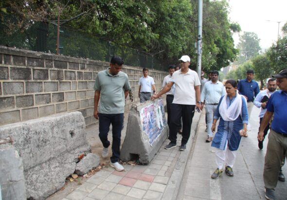 ಓಲ್ಡ್ ಮದ್ರಾಸ್ ರಸ್ತೆಯಲ್ಲಿ ಪಾದಚಾರಿ ದಾರಿ ಅಕ್ರಮಗಳ ವಿರುದ್ಧ ಕ್ರಮಕ್ಕೆ ಜಿಬಿಎ ಮುಖ್ಯ ಆಯುಕ್ತ ಮಹೇಶ್ವರ ರಾವ್ ಸೂಚನೆ