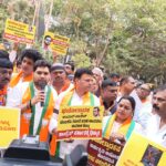 ಉಮರ್ ಖಾಲಿದ್ ಕಾರ್ಯಕ್ರಮಕ್ಕೆ ಬೆಂಗಳೂರಿನಲ್ಲಿ ರಾಜಕೀಯ ಕಿಚ್ಚು: ಬಿಜೆಪಿ ಪ್ರತಿಭಟನೆ, ಕಾಂಗ್ರೆಸ್ ವಿರುದ್ಧ ವಾಗ್ದಾಳಿ