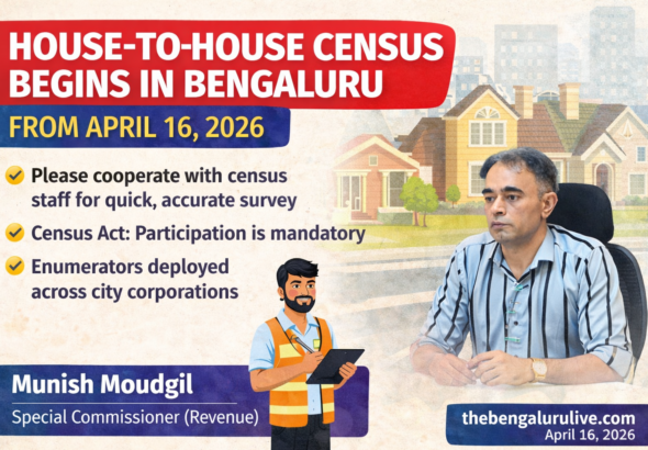 ಬೆಂಗಳೂರು ಮನೆ ಮನೆ ಗಣತಿ ಆರಂಭ; ಸಂಪೂರ್ಣ ಸಿದ್ಧತೆ ಪೂರ್ಣ – ಮುನೀಶ್ ಮೌದ್ಗಿಲ್