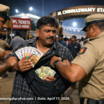 ಚಿನ್ನಸ್ವಾಮಿ ಕ್ರೀಡಾಂಗಣದಲ್ಲಿ ಐಪಿಎಲ್ ಟಿಕೆಟ್‌ಗಳ ಕಾಳಾಬಜಾರ್: 49 ವರ್ಷದ ವ್ಯಕ್ತಿ ಬಂಧನ