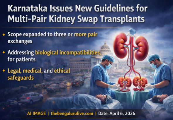 ಕಿಡ್ನಿ ಟ್ರಾನ್ಸ್‌ಪ್ಲಾಂಟ್‌ಗೆ ಹೊಸ ದಾರಿ: ಕರ್ನಾಟಕದಲ್ಲಿ ಮಲ್ಟಿ-ಪೇರ್ ಸ್ವಾಪ್ ಟ್ರಾನ್ಸ್‌ಪ್ಲಾಂಟ್‌ಗೆ ಮಾರ್ಗಸೂಚಿ ಜಾರಿ