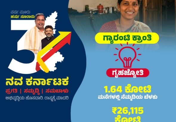 ಮೂರು ವರ್ಷದ ಸಾಧನೆ ನೆನೆದ ಸಿಎಂ ಸಿದ್ದರಾಮಯ್ಯ; “ಗ್ಯಾರಂಟಿ ಯೋಜನೆಗಳು ಮನೆಮನೆ ತಲುಪಿವೆ” ಎಂದ ಮುಖ್ಯಮಂತ್ರಿ