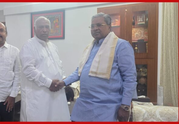ರಾಜೀನಾಮೆ ಬಳಿಕ ರಾಹುಲ್ ಗಾಂಧಿ, ಖರ್ಗೆ ಭೇಟಿ ಮಾಡಿದ ಸಿದ್ದರಾಮಯ್ಯ; ಮುಂದಿನ ರಾಜಕೀಯ ಪಾತ್ರದ ಕುರಿತು ಚರ್ಚೆ